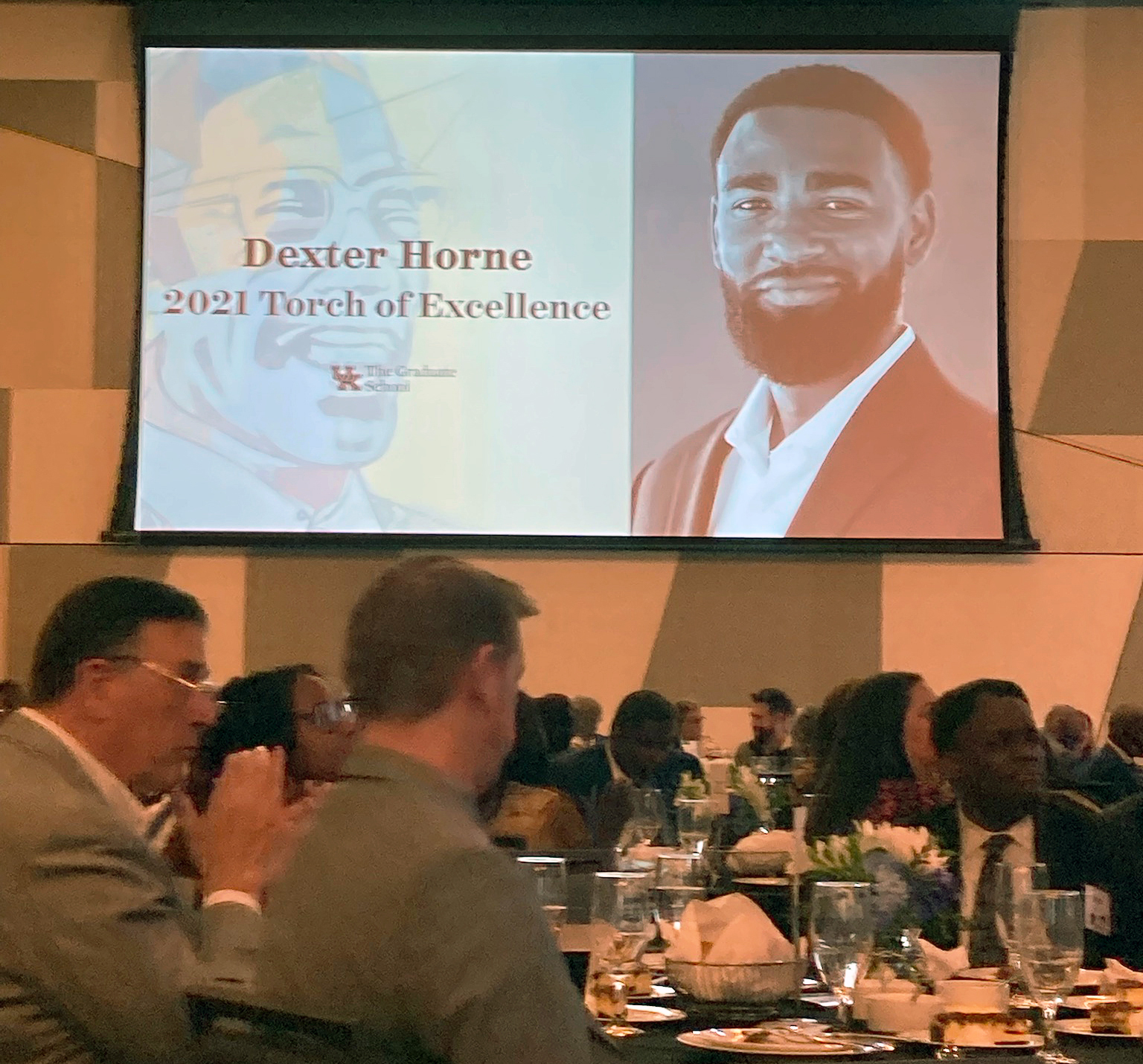 Dexter is honored at the 2022 Lyman T Johnson Awards Luncheon