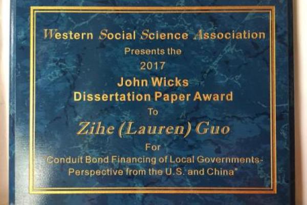 Dissertation Paper Award