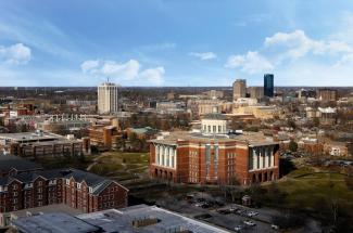 University of Kentucky campus from above