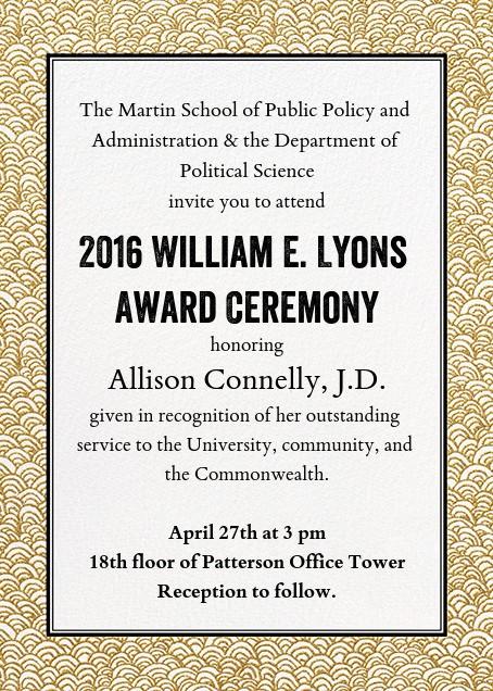 Lyons Award Invite