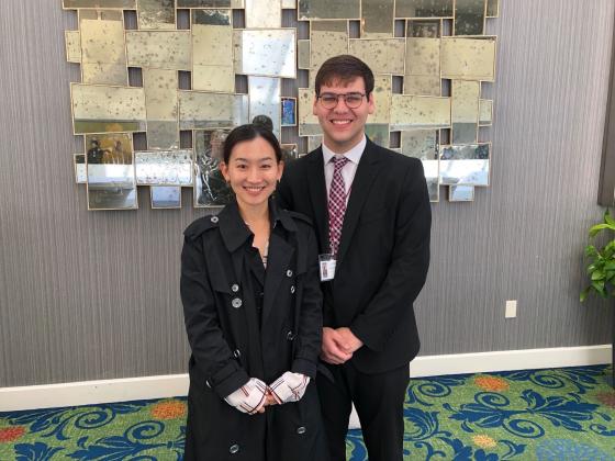Hunter McCormick with Dr. Lee at SECOPA