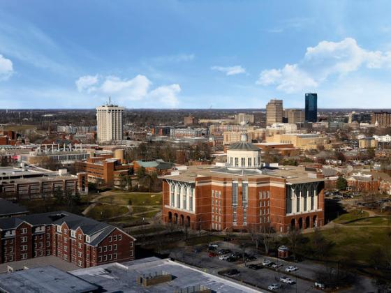 University of Kentucky campus from above